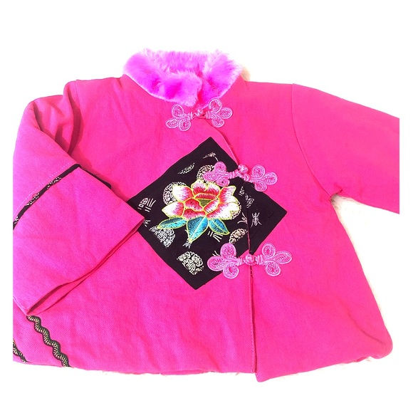 Ding Wa Wa Other - Asian inspired little girls jacket coat SM